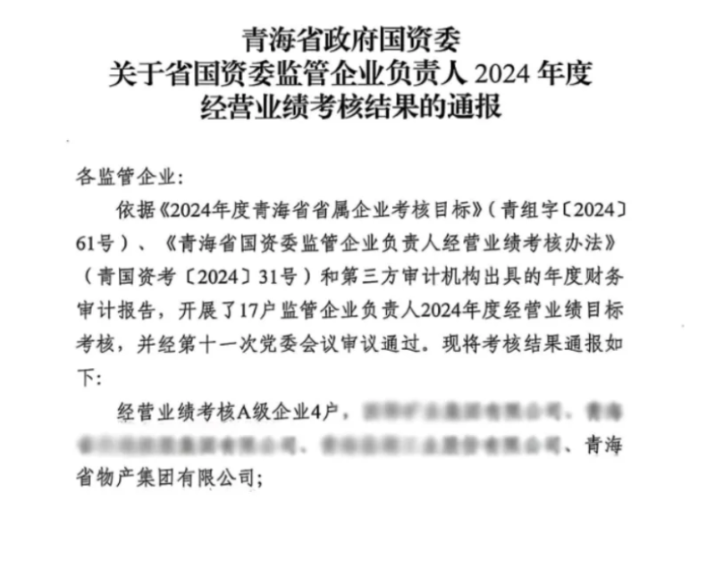 喜報(bào)！省物產(chǎn)集團(tuán)榮獲經(jīng)營業(yè)績考核A級(jí)